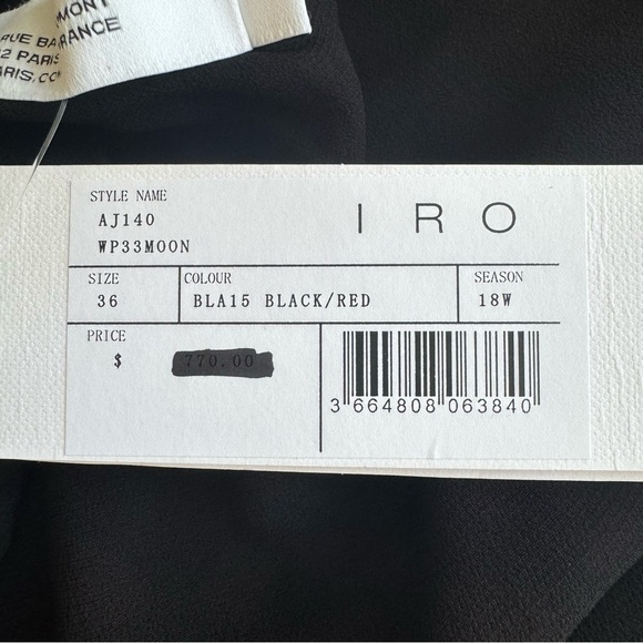 IRO Moon Velvet Animal Print Burgundy Burnout One Shoulder Mini Dress NWT Size 4 - Picture 6 of 10